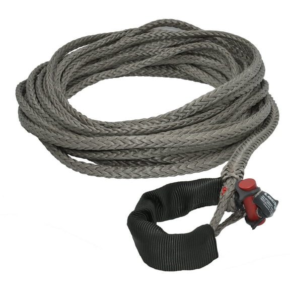 3/8" x 50' LockJaw Synthetic Winch Line Extension w/ Integrated Shackle 6,600 lbs WLL