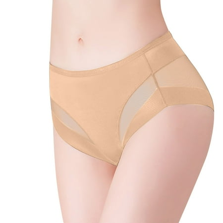 

Womens Panties Ladies Comfort Low Rise Briefs Underwear Plus Size Women Seamless Ice Silk Panties Underwear Hankies Cotton Women