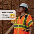 thumbnail image 2 of Chaleco de seguridad Pioneer Hi Vis con mangas para hombre y mujer, clase 3, 2 of 9