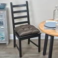 thumbnail image 4 of Klear Vu Gripper Overstuffed Universal Non-Slip Dining Chair Cushions for Kitchen Decor or Office Use, U-Shaped Skid-Proof Seat Pad, 17x17 Inches, 2 Count, Chestnut, 4 of 5