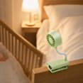 thumbnail image 4 of Luckky Rechargeable Clip On Fan with Flexible Gooseneck & Digital Display,3 Speed Color Light Mini Clamp Fan,Portable USB Desk Bed Fan for Office Bedroom Stroller Dorm Use, 4 of 6