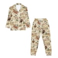 thumbnail image 4 of DISNIMO Horse Cactus Printed Christmas Womens Pajama Sets Long Sleeve Sleepwear Nightwear Pjs with Long Pants Casual V Neck Ladies Lounge Sets, 4 of 7