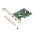 thumbnail image 2 of PCI Express 4X To USB 3.1 Gen 2 Expansion Card, 10 Gbps 2 Port Expansion Card Broad Compatibility  For Office, 2 of 8
