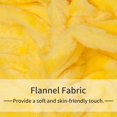 thumbnail image 3 of Lorviah Ultra Soft Flannel Twin Blanket, OEKO-TEX Certified, 60"x80", Machine Washable, Striped for Couch Sofa Bed, Yellow, 3 of 6