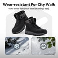 thumbnail image 2 of Fittington Men's Wide Warm Lined Winter Boots Lightweight Slip-Resistant Outdoor Snow Boots for Men, 2 of 11
