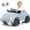 Light Blue, variant on 12V Vintage Kids Ride On Car, 2.4G Remote, LED Lights, Bluetooth, Ages 2-4