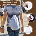 thumbnail image 4 of Mochila con cordón, 2 piezas de mochila de poliéster para gimnasio, bolsas para deportes (Naranja, 34 cm x 43 cm), 4 of 7
