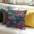 thumbnail image 3 of SHANXI Throw Pillow Covers Pink and Tribal Art Backdrop 12x12in, 3 of 5