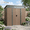 Light Brown-6'x4', variant on Aiho 7.4' x 5.3' Metal Storage Shed, Outdoor Lockable Shed with Transparent Panel Windows & Vents for Yard, Garden - Light Brown