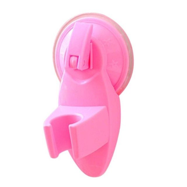 Billuyoard Soporte de cabezal de ducha de baño acoplable Organizador de soporte de ventosa de pared Juegos de accesorios de baño Rosa