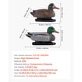 thumbnail image 4 of VEVOR Duck Decoys, Realistic Floating Duck Decoys, Weight Forward Swim, Plastic Duck Hunting Decoy Outdoor for Hunting, for Pool,Pond,and Lake,Garden Yard Decoration,Easy to Carry and Use,6-Pack, 4 of 9