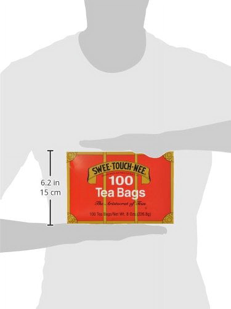 Swee-Touch-Nee Tea, Orange Pekoe and Pekoe Cut Black Tea, 100-Count Tea Bags (Pack of 5)