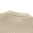 thumbnail image 3 of Toddler Baby Boys Girls Knit Sweater Solid Color Pullover Sweatshrit Warm Long Sleeve Fall Winter Tops, 3 of 5