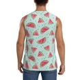thumbnail image 4 of Daiia Watermelon Printed Men's Tank Tops,Casual Soft Sleeveless Gym Muscle Shirts Bodybuilding Tee-3X-Large, 4 of 8