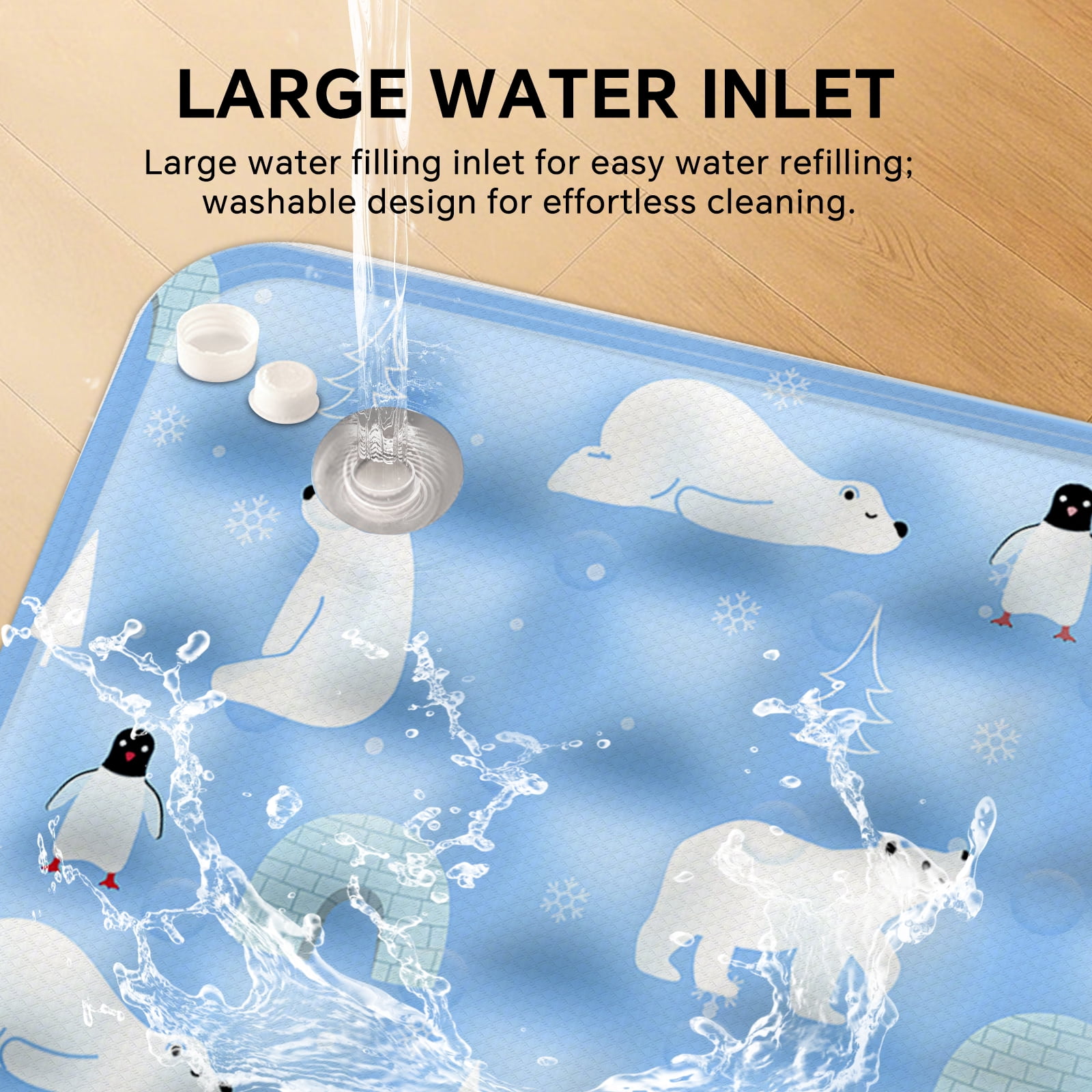 Pet Cooling Mat, Instant Cool Gel Pad for Dogs & Cats, Summer Instant Chill No Refrigeration, Portable Reusable Sleeping Bed (60*90cm/23.62*35.43in)