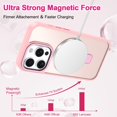 thumbnail image 2 of CASEFIV for iPhone 13 Pro Max Case,with Magnetic Invisible Stand [Military Drop Protection] [Compatible with MagSafe] [2 Screen Protector+2 Lens Protector] Shockproof Slim Anti-Slip Case,Pink, 2 of 8