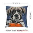 thumbnail image 4 of nygtbtfer Little Puppy Cute Cartoon Red Collar Dog Pillow Covers Pillowcases Home Decor Bed Couch Sofa Office Living Room Cushion for Dog Lovers Gifts White, 4 of 7