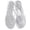 Clear, variant on Slippers for Women,Ladies Summer Transparent Jelly Flat Bottom Clip Toe Flip Flops Beach Sandal Slippers,Womens Slippers,Black,6.5