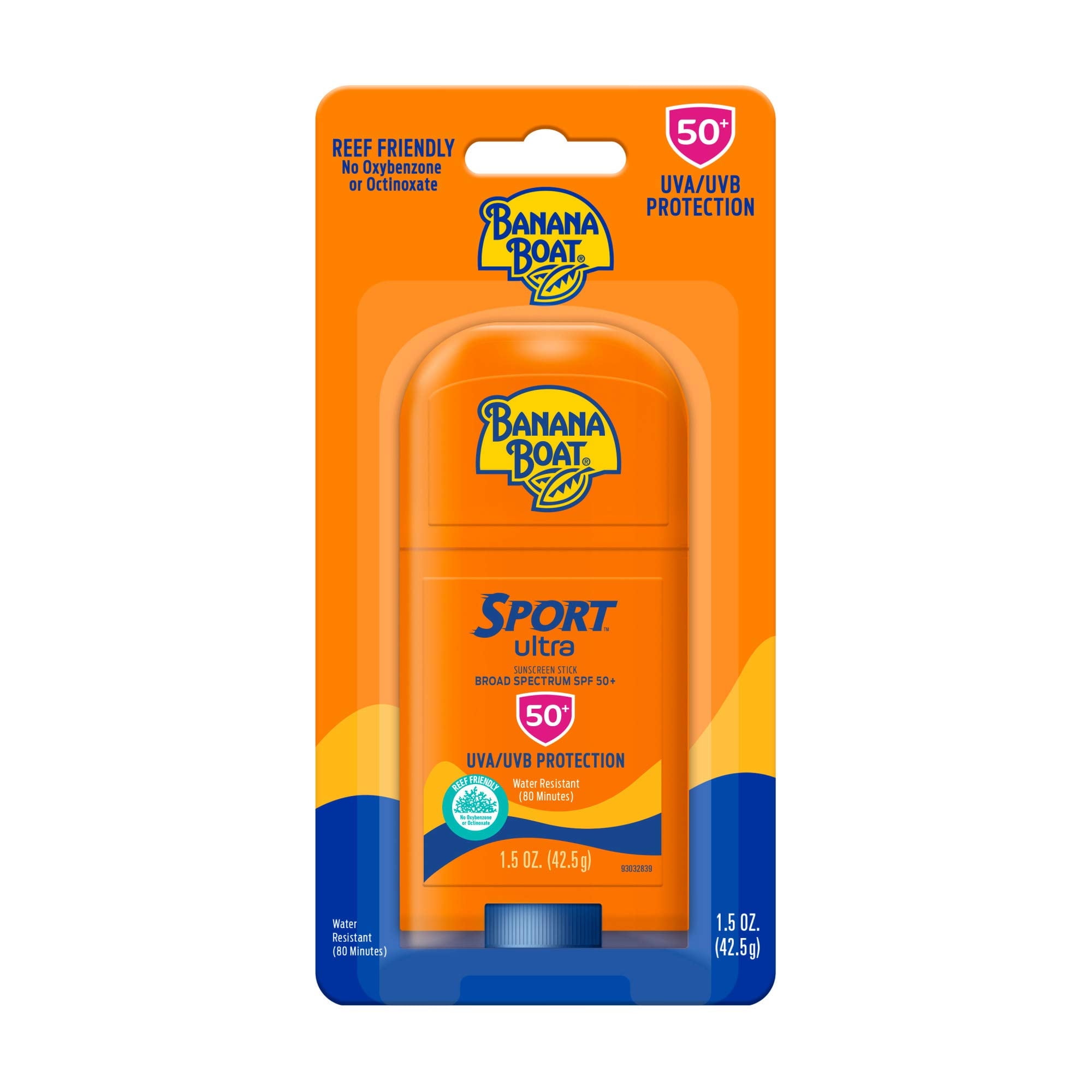Banana Boat Sport Ultra SPF 50 Sunscreen Stick, Water Resistant, 3 Pack
