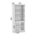 thumbnail image 2 of Bowery Hill Contemporary 5 Shelf Bookcase Set with Glass Doors, 2 of 5