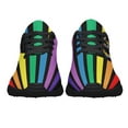 thumbnail image 5 of Rainbow Pride Shoes for Men Women, Unisex Fashion LGBT Gay Sneakers Lightweight Breathable Running Shoes Gift for Her Him Black Size 8.5, 5 of 7