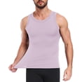 thumbnail image 4 of hoksml Men's Compression Tank Top, Polyester-Spandex Athletic Shirt for Workout, Running, and Gym Use, 4 of 5