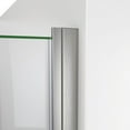 thumbnail image 2 of Alliance Swing 30 - 31 in. W x 72 5/8 in. H Semi-Frameless Swing Shower Door in Brushed Nickel and Clear Glass, 2 of 5