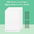 thumbnail image 3 of pen Refill,And Ophaya App Paper 120 Sheet With And Ophaya Compatible With And Pen Refills Notebook 10pcs Ballpoint Pen With Pen A5 App Support Notes 120 Sheet And A5 Paper 120 Sheet And 10pcs, 3 of 6