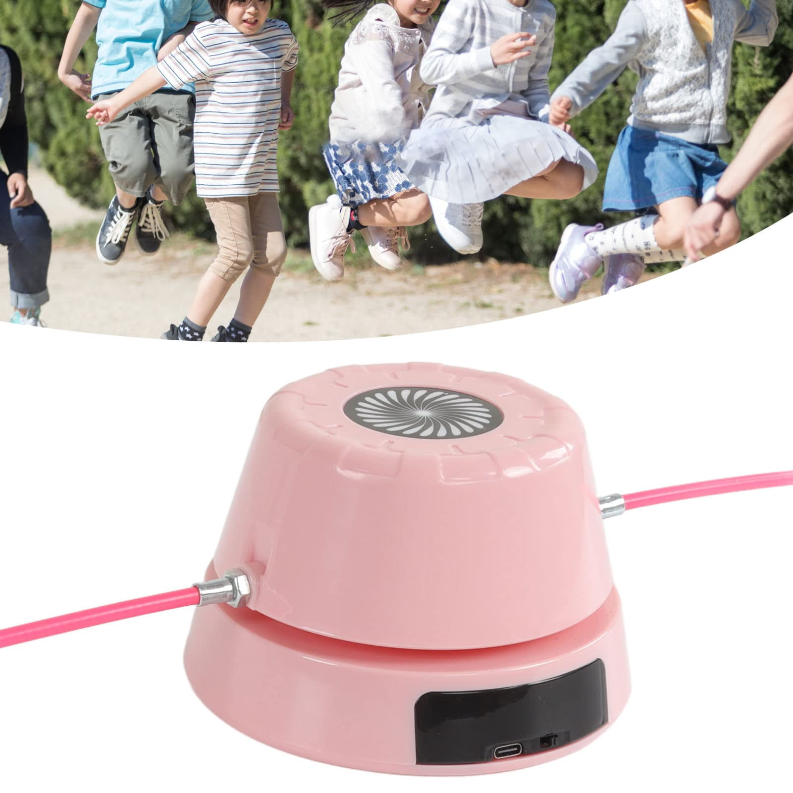 Smart Jump Rope Machine - Automatic Count Intelligent Electric Skipping Machine Exercise Rope Skipping Workout for Family, Office, Gym, Party