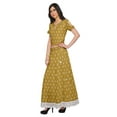 thumbnail image 3 of Moomaya Printed Elegant Crop Top And Long Skirt Set Ethnic Dresses For Women, 3 of 6