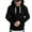 Black, variant on Men's Casual Splicing Design Hooded Sweatshirt Comfortable Pullover Large Fit Soft Fabric Relaxed Streetwear Top