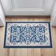 thumbnail image 3 of Madison Traditional 2' x 3' Dark Blue Polypropylene Indoor Area Rug, 3 of 7