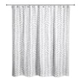 thumbnail image 2 of Creative Products Grey Modern Herringbone 71x74 Shower Curtain, 2 of 7
