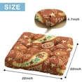 thumbnail image 2 of Boho Meditation Cushion, Paisley Square Floor Pillow for Sitting Comfort and Yoga Practice, Meditation Cushion for Home or Outdoor Use 22 x 22, 2 of 7