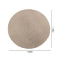 thumbnail image 3 of WJSXC Hollowed Out Insulation Mat Solid Polyvinyl Chloride Leather Placemats, Coffee Mats, Kitchen Table Mats,, Easy To Clean Kitchen Table Mats Gold, 3 of 6