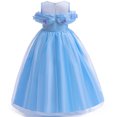 thumbnail image 2 of HAWEE Deluxe Cinderella Butterfly Princess Dress Up Costume for Girls, 2 of 6