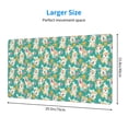 thumbnail image 2 of Salouo SHIBA WITH FLORAL Print Large Mouse Pad,Extended Mat Desk Pad, 3mm Thick Mice Pad Desk Mat Big Desk Pad for Work, Game, Office, Home -16 x 29.5in, 2 of 8