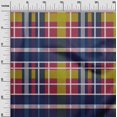 thumbnail image 2 of oneOone Organic Cotton Poplin Twill Fabric Madras Check Printed Craft Fabric BTY 42 Inch Wide, 2 of 4