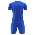 thumbnail image 5 of ITSAME Boys Soccer Uniform Set Short Sleeve Top and Shorts 2-Piece Kids Football Training Outfits Blue Size 14, 5 of 5