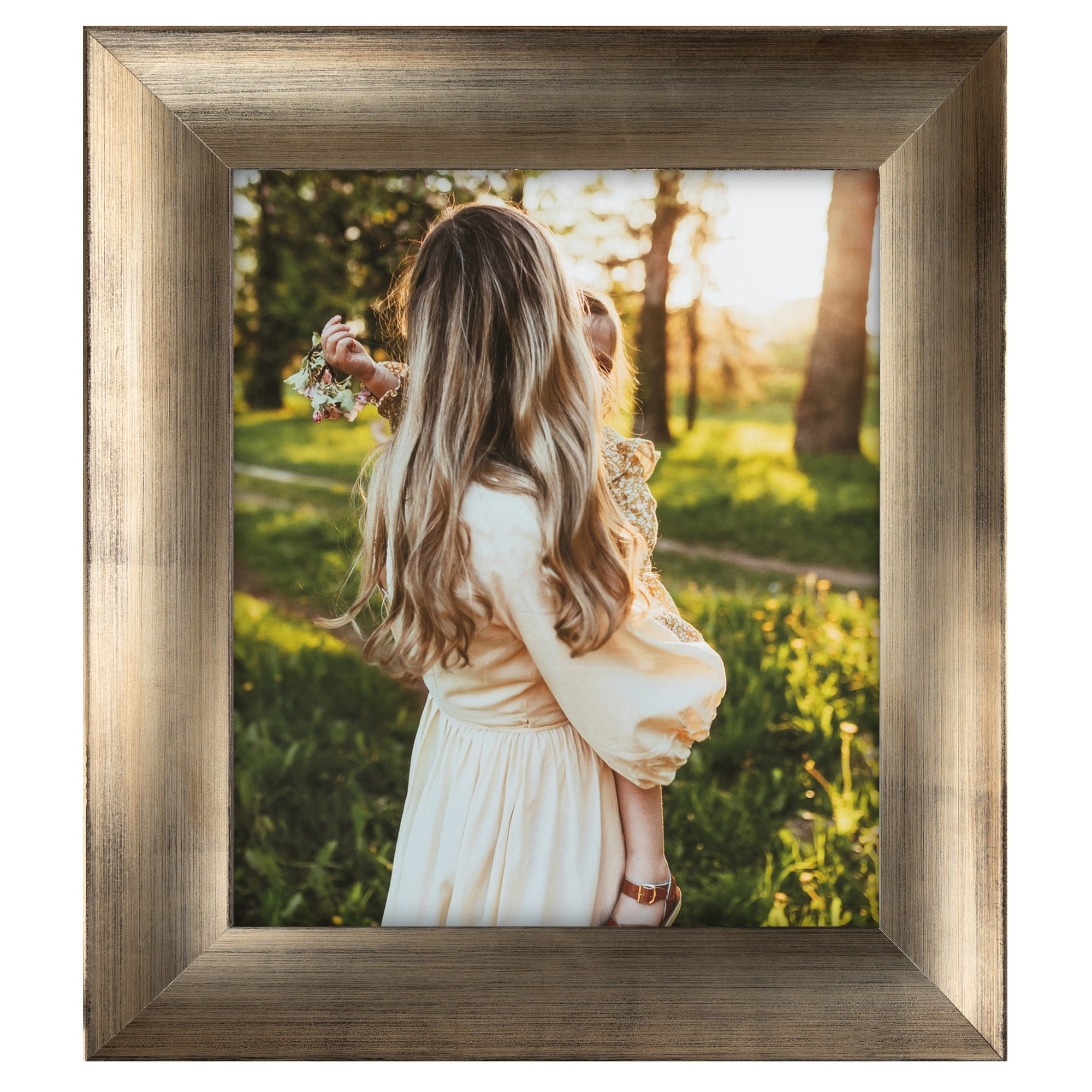 ArtToFrames 18" x 24" Antique Silver Picture Frame, 18x24 inch Silver Wood Poster Frame (WOM-4944)