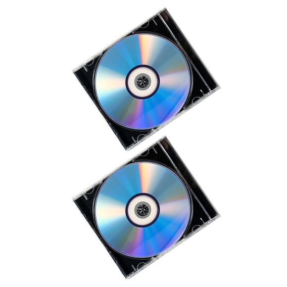 HONMEET 2Sets Writable Blank Cd Disc Assorted Color for Data Storage and Clear Audio Recording