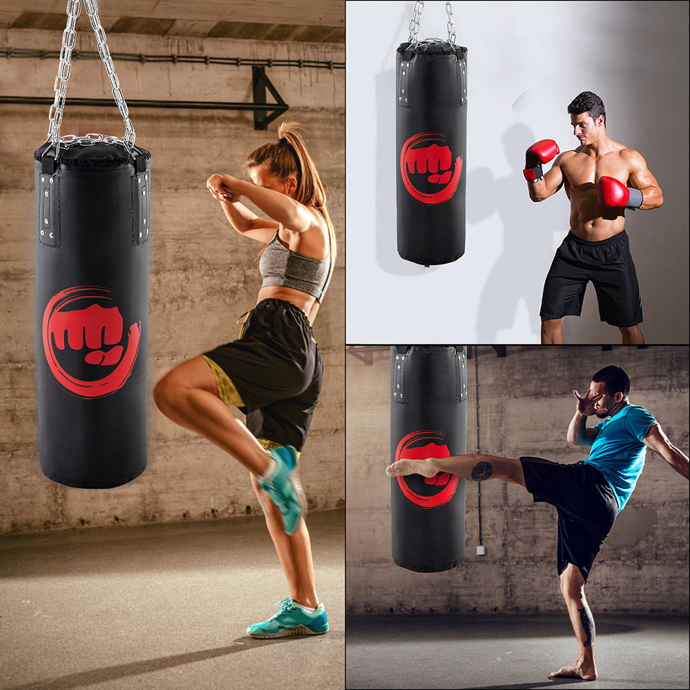 Punching boxing Bag K1 MMA+Filled Indoor Training Kit Sparring Kick Junior Child 