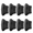 Black-8pcs, variant on Kids Size Reducing Heel Inserts, Soft Invisible Anti-Slip Trimmable Pads for Sports Shoes,8pcs,2.95" × 1.77" × 0.24"