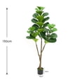 thumbnail image 3 of Huisuilinss Artificial Fiddle Leaf Fig Tree,Fake Ficus Lyrata Silk Trees,Faux Tropical Floor Plant In Pot,Artificial Fig Tree For Office Home Front Porch Decor Housewarming Gift, 3 of 8