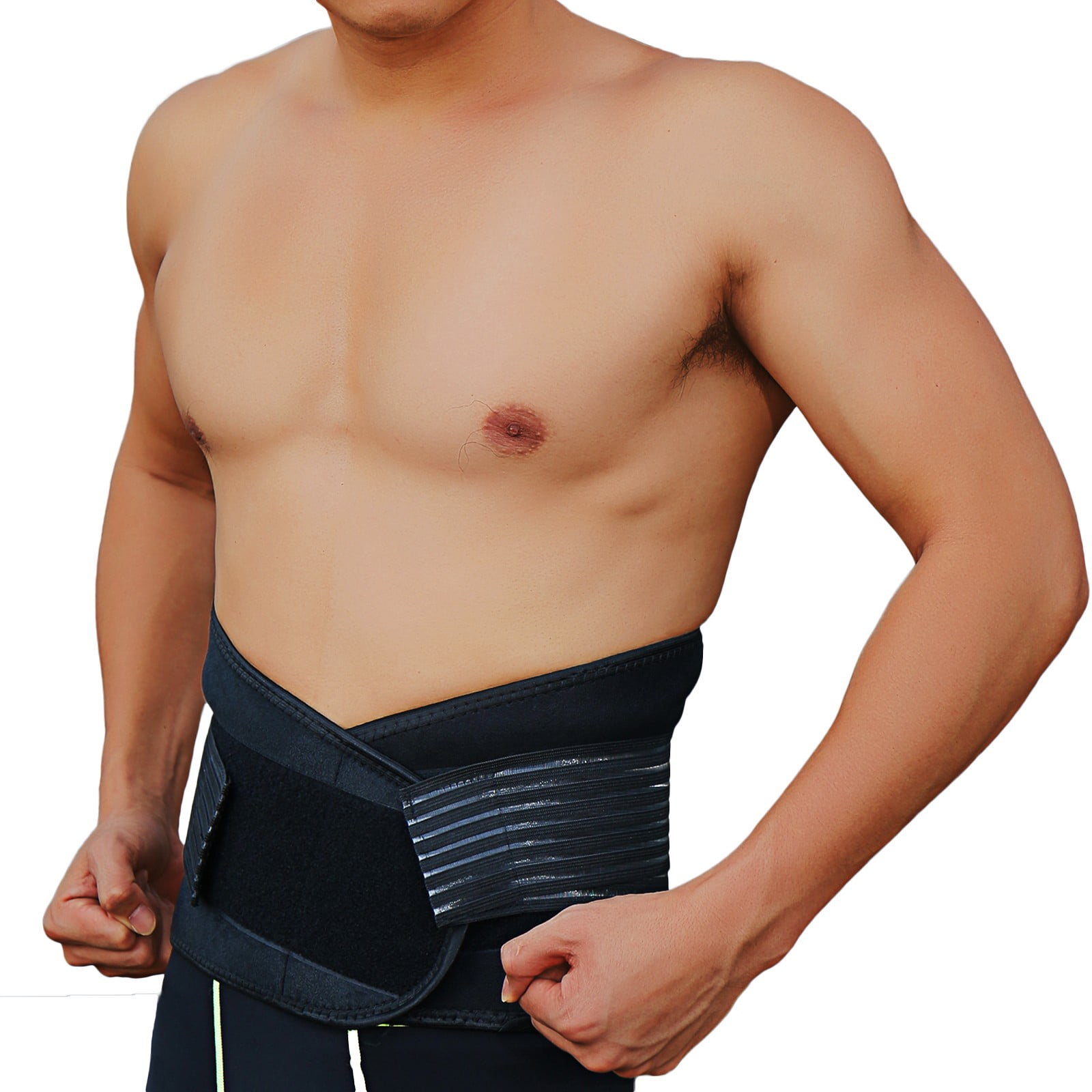 Waist Lumbar Trainer Belt Lower Back Brace Trimmer Sports Slimming Body Shaper 