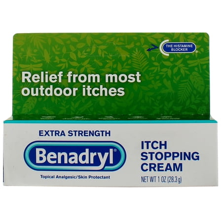 Benadryl Extra Strength Itch Stopping Cream, 1 oz (6 pack) (Bundle)