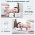 thumbnail image 5 of Low Style Soft Memory Foam Anti-aging Beauty Pillow Side Sleeping Face Anti-wrinkle Pillow - White, 5 of 5
