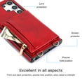thumbnail image 3 of ELEHOLD Wallet Crossbody Case for Samsung Galaxy S24 Ultra,Back Flip Card Slots Zipper Pocket Kickstand Function Shockproof Purse Case with Crossbody Strap,Red, 3 of 6