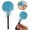 Blue, variant on Dusting Powder Puff Lollipop – Soft Microfiber Makeup Puff with Long Ergonomic Handle, Washable Reusable Cosmetic Body Powder Applicator, Lightweight, Blue, 6.7 inch Handle