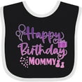 thumbnail image 3 of Inktastic Purple Happy Birthday Mommy Boys or Girls Baby Bib, 3 of 4